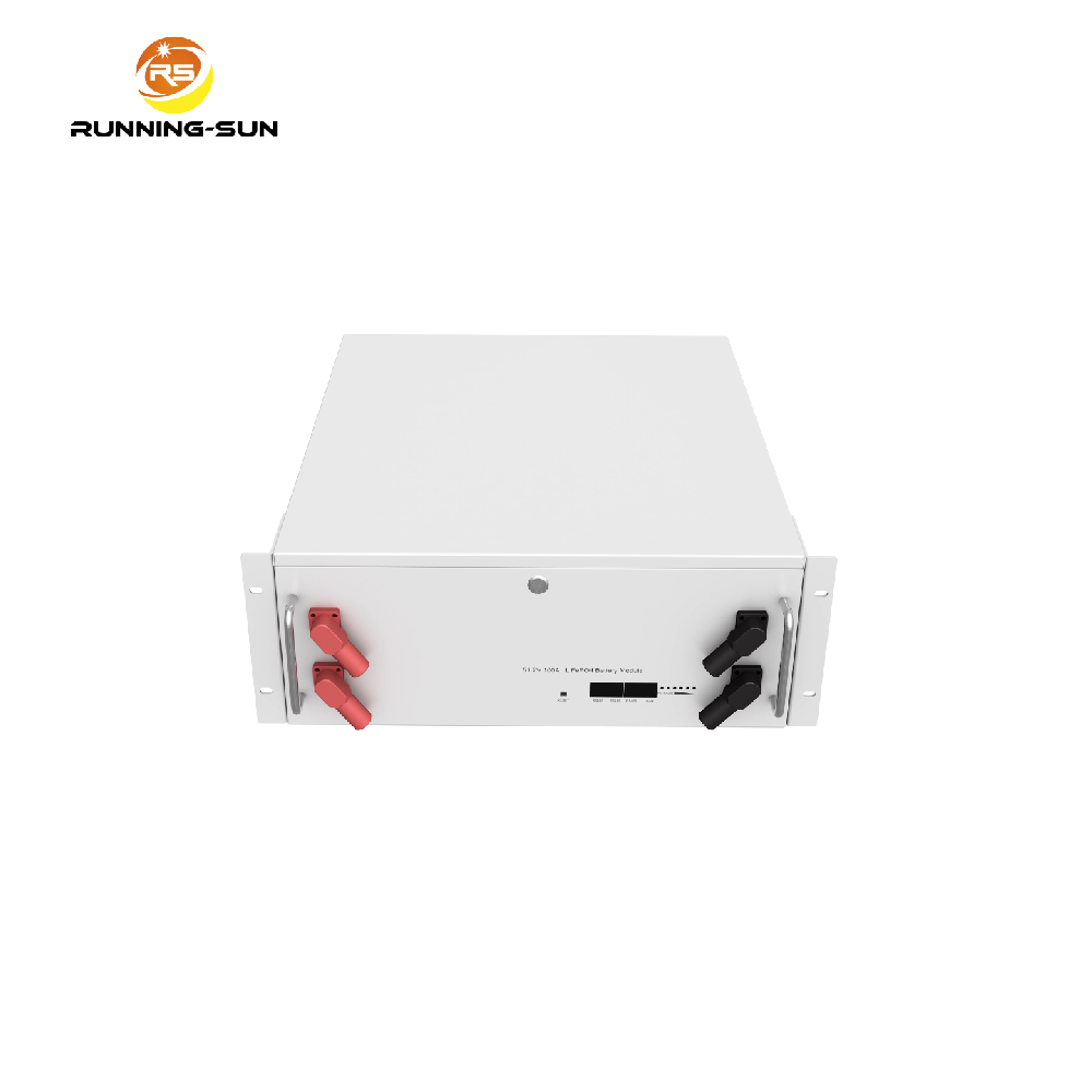 Bateria de íons de lítio para montagem em rack solar de 48 V, 25,6 V, LiFePO4, 100 Ah, 200 Ah, 2,5 kWh e 5 kWh