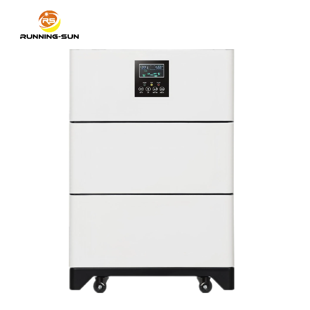 Bateria de íon de lítio LiFePO4 recarregável tudo em um de 10,24 kWh, inversor solar de 5 kW e 6 kW, sistema de armazenamento de energia Ess para uso doméstico, para banco de energia