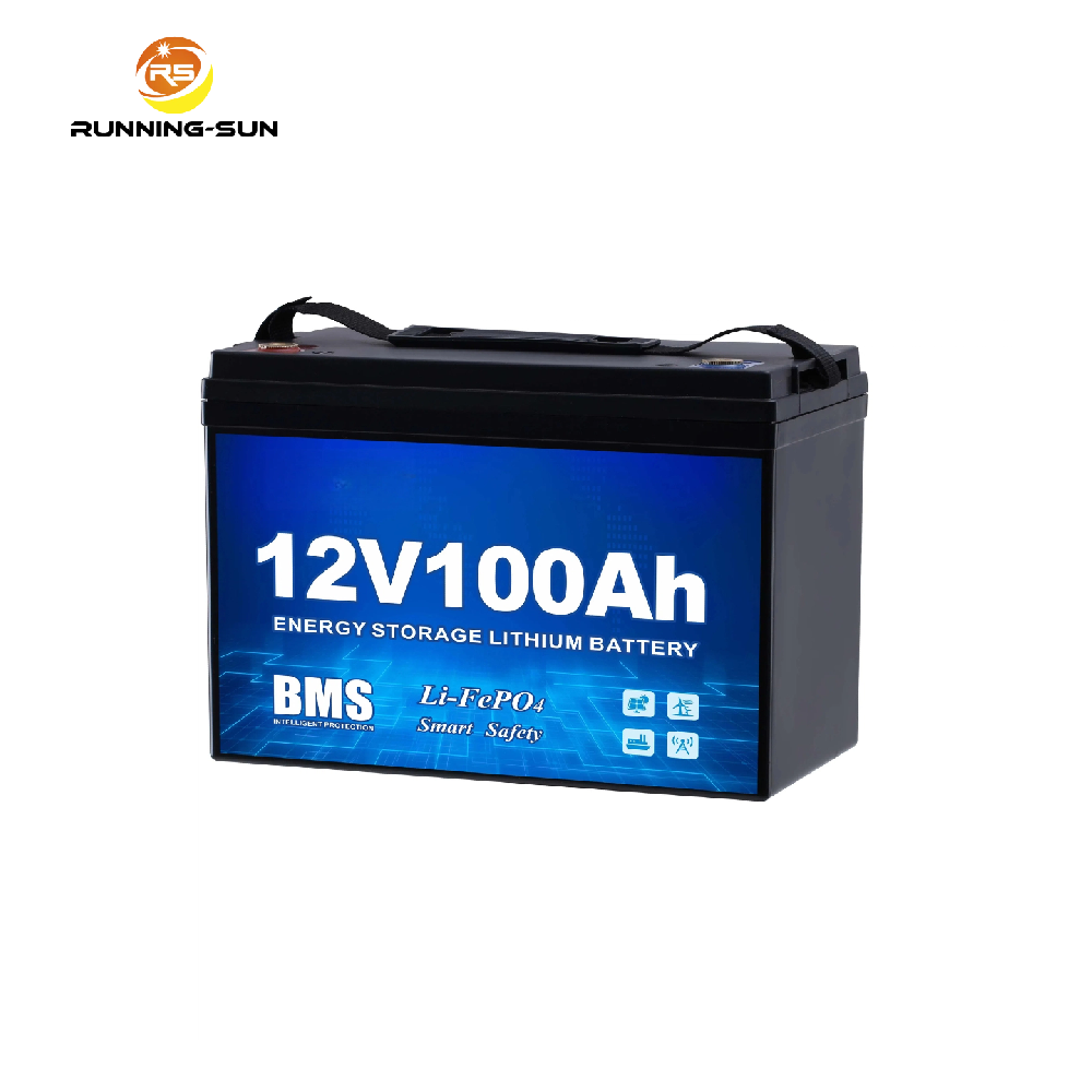 Sistema de armazenamento de energia 12V 24V LiFePO4 Solar Lítio LFP Bateria de íons de lítio 50Ah 100Ah 150Ah 200Ah 300Ah